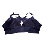 Aerie  Real Power Balconette Navy Blue Floral Lace‎ Bra Sz 36D NEW Photo 1
