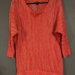 EXPRESS  Pink Wool Knit 3/4 Sleeve Scoop Neck Sweater Size Medium Photo 0