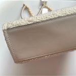 Tory Burch ELLA LOGO CREAM BOUCLE TOTE BAG LEATHER/CHAIN HANDLE NWT $698 RARE Photo 10