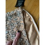 retrofete Chicca Strapless Embellished Mini Dress Nude/Silver Womens Size Small Silver Photo 11