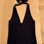Ann Taylor  V Neck Halter Top Size S Black Photo 0