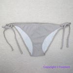 Solid & Striped New! The Tenley metallic ribbed bikini string bottom, size XL Photo 1