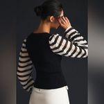 Anthropologie  Maeve Contrast-Sleeve Sweater Size XS. B21 Photo 3