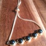 Black Onyx 18K Yellow Gold Plated Brass Boho Bracelet Photo 2