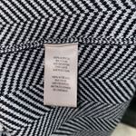 Leo & Nicole Black and White Geometric Knit Fringed Cardigan Sweater Size Small Photo 4