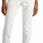 Tinseltown Hi Rise Mom Jean Asymmetrical Waist Raw Hem White Sz Jr 15/32 NWT Photo 0
