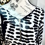 Karina Grimaldi Silk Black & White with Pink Piping Zip Front Mini Dress Sz S Photo 4