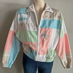 Vintage Koret Francisca Pastel Patchwork Embroidered Jacket – Floral Cottagecore White Size M Photo 7