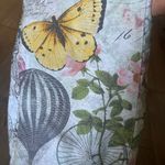 Floral Print Tote Bag with Yellow Accents Photo 5