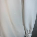 The Great Christie & Jill Sz 8P White Puff Sleeve Top Cottagecore Embroidery Modest Vtg Photo 2