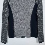 Title Nine Women S Black White Cardigan Sweater Wool Blend Full Zip Athleisure Photo 4