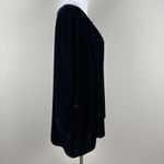 CP Shades Sibella Top Womens Small Velvet Silk Blend Boxy 3/4 Sleeve Oversized S Photo 3