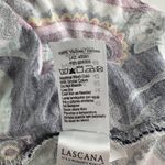 Lascana Blouson Sleeveless Mini Dress in Blue Multi Paisley size 8 Tie Waist Photo 12