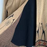 Alfred Dunner Vintage Giraffe One button Cardigan Top Petite Medium Safari Photo 2