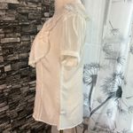 Mossimo White Blouse Ruffled Lace Trimmed Collar SZ S Fairy Coquette Feminine Photo 5