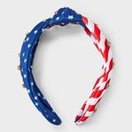 Americana nwt Rhinestone Top Knot Headband Photo 0