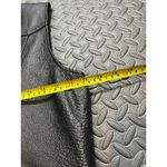 Vintage‎ Leather Gallery Patchwork Betty Boop Biker Vest Black Leather Moto Med Photo 7