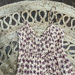 Tory Burch  Block-Print  Floral Cotton Jumpsuit Women's XS Straps Belt Reg $398 Photo 5