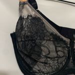 Smart & Sexy NWT  SIZE 38DDD BLACK CREAM LACE SHEER UNDERWIRE BRA ADJUSTABLE Photo 6