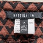 Rafaella Raffinalla Skinny Leg Pants Brown and Black Print Size 10 Photo 3