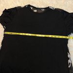 Tobi Skull Print Hi Low Long Duster Top Size Medium Thin Fabric Black White Goth Photo 1