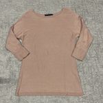 Peruvian Connection  Top Womens XS 3/4 Sleeve Pima Cotton Peru Peach Pink *Spots Photo 0