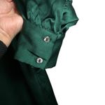 She & Sky She + Sky Donna Satin Mini Dress Emerald Green Collared Long Sleeve NWT Size S Photo 11