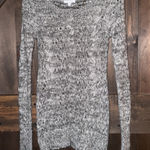 Y2K Delia's Women's Sweater Sz M Gray Silver Long Length Thumb Holes Size M Photo 0