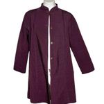 REVERSIBLE Coat Lightweight Nehru Collar Maroon Wine Color LAGENLOOK Fits M Photo 10