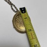 Trifari Women’s Vintage Signed Crown  Gold Tone Chain Necklace With Photo Locket Photo 13