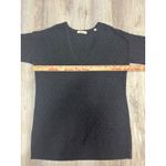 ALC Frank A.L.C. Women's Black Diamond Knit‎ V-Neck KSweater Long Sleeve Size M. Photo 6