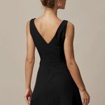 RIHOAS The Black Boat Neck High Waisted Mini Dress 14 Photo 2