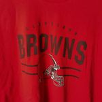 NFL Cleveland Browns T Shirt Vintage Y2K Red 2XL XXL American Football Team  Logo Photo 4