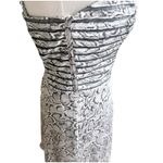 Cache Y2K Snakeprint Mini Skater Dress NWT Smocked Size 4 Satin Reptile Print Gray Photo 4