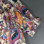 Jade Melody Tam Blouse Womens Small Pullover Slit V Photo 1