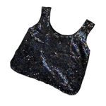 Vintage silk sleeveles sequin top Multiple Size L Photo 10