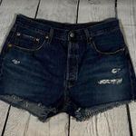 Levi's Levi’s 501 Distressed Denim Cutoff Shorts | Approx. Size 14 Photo 0