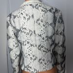 Thalia Sodi  Monochrome Snake Print Blazer Photo 6