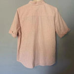 Ralph Lauren  Coral Peach Gingham ButtonShort Sleeve Shirt Pants Set Size‎ M /12 Photo 1