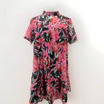 Corey Lynn Roma Calter Tammy Mini Floral Baby Doll Dress Silk Small Pink Photo 1