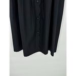 Talbots Black Poplin Scallop Detail Midi Button Skirt Size 10 Belted Cotton Photo 2