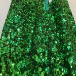Modcloth Vintage 80s 100% silk Green Party time sequin party dress size medium! Photo 6