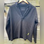Frank & Eileen Patrick Popover Henley Pullover Fleece Black Small $238 Sweater Photo 3