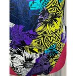 Jantzen one piece swimsuit floral high cut blue green purple Photo 1