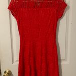 Amazon Red Lace Dress Photo 1