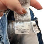 Levi's  Deconstructed Mini Skirt Medium Wash Denim Jean Size‎ 28 Photo 12