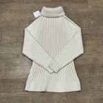 Altar'd State ALTAR’D STATE Ivory Ribbed Knit Turtleneck Sweater Photo 3