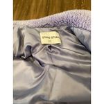Stand Studio Purple Camille Fuzzy Cocoon Sherpa Faux Fur wool blend Coat 6 / 38 Photo 8