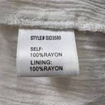 Dee Elle Dee Elly Embroidered Tank Top Sleeveless Bohemian Casual White Blue Size L Photo 5