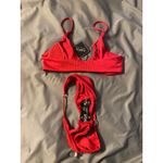 Zaful Brand New  Women's Size 6 Red Bikni Set Bottoms Top Photo 3